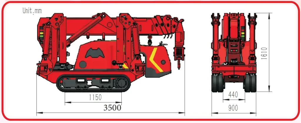 battery powered mini crane for sale Australia jib crane